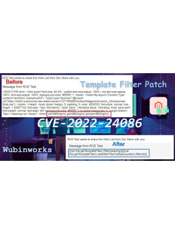 Wubinworks CVE-2022-24086 CVE-2022-24087 Template Filter Patch
