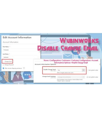 Wubinworks Disable Change Email Extension for Magento 2