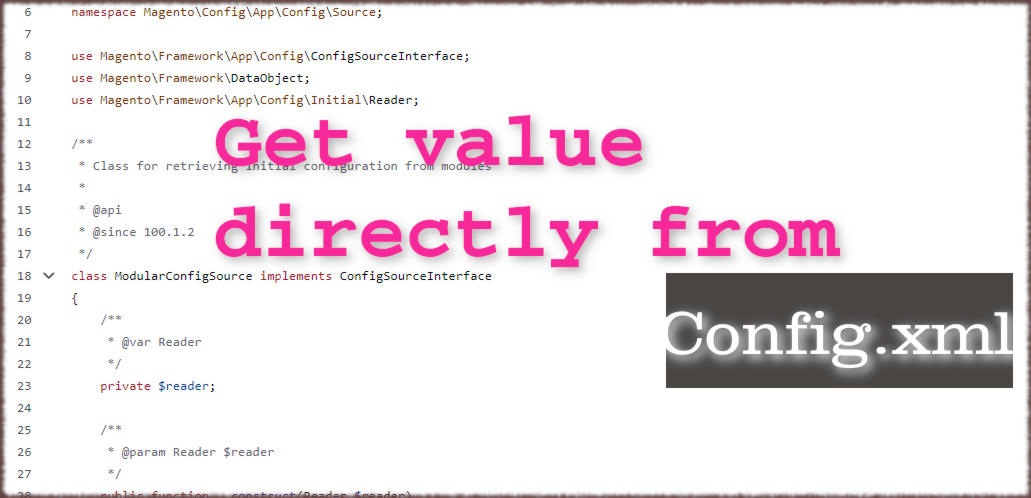 How to get config data directly from `config.xml` in Magento 2
