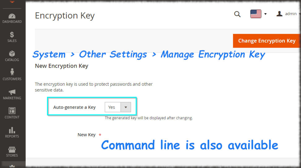 Magento 2 Rotate Encryption Key