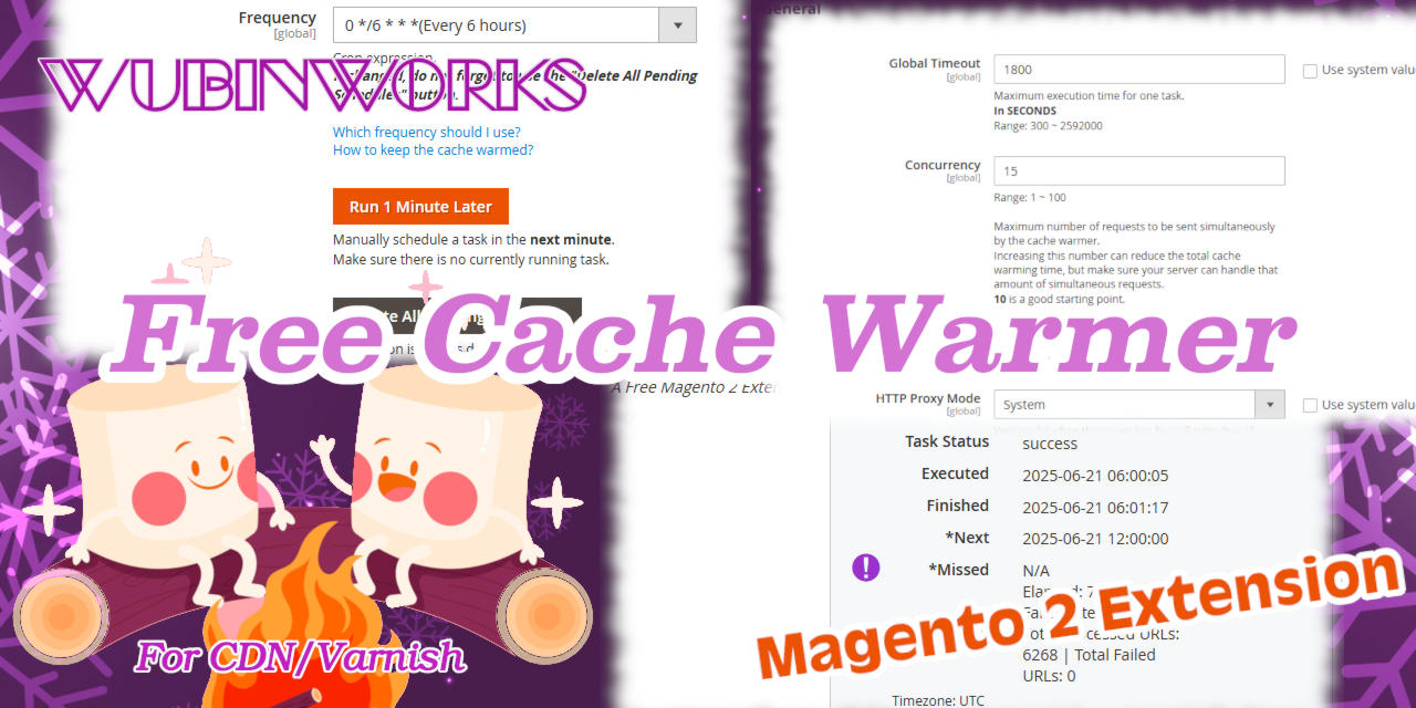Magento 2 Free Sitemap Based Cache Warmer Extension